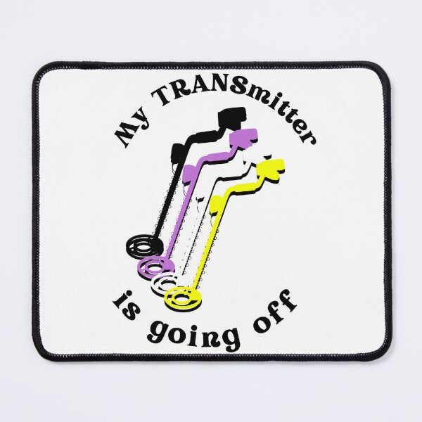 Item preview, Nonbinary/Enby Transgender/Trans LGBT Queer Transmitter Gaydar Metal Detector designed and sold by armontheroad.