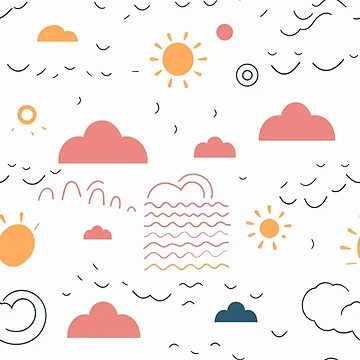 Artwork thumbnail, Elemental Weather Sticker Pattern by EndlessOasis
