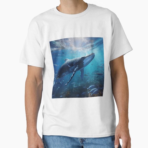 Humpback Whale - Ocean Scene Classic T-Shirt