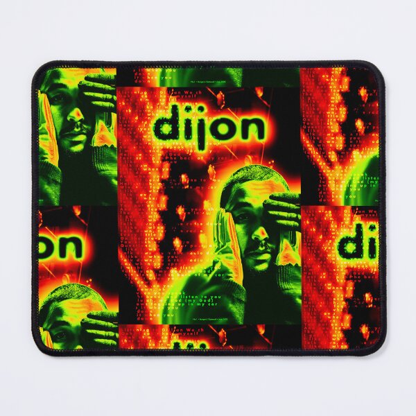 Item preview, Dijon "Talk Down" Colour Blur Typography Poster in Red and Green designed and sold by morganjeastwood.