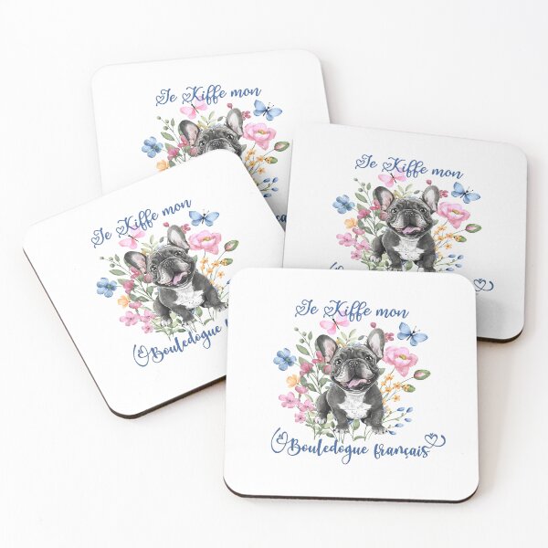 Item preview, Chien Bouledogue français (French Bulldog), Je kiffe mon Bouledogue français, for lovers of companion dogs and small molossers, in French designed and sold by isaweb.