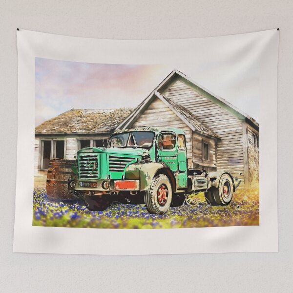 Item preview, VINTAGE WORK TRUCK designed and sold by Tammera.