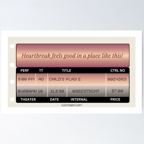 Item preview, Child's Play 2 Movie Theater Ticket Stub Horror Film AMC Slasher designed and sold by franklinfargo.