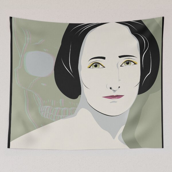 Item preview, SHELLEY - pop art portrait of Mary Shelley designed and sold by Pinnacle of Decadence.