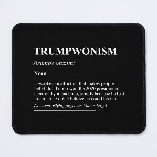 Item preview, Trumpwonism in white designed and sold by Politics-Corner.