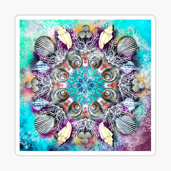 Seashell Mandala Sticker