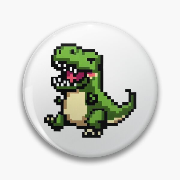 Item preview, Happy t-rex pixel art designed and sold by PexelBoi.