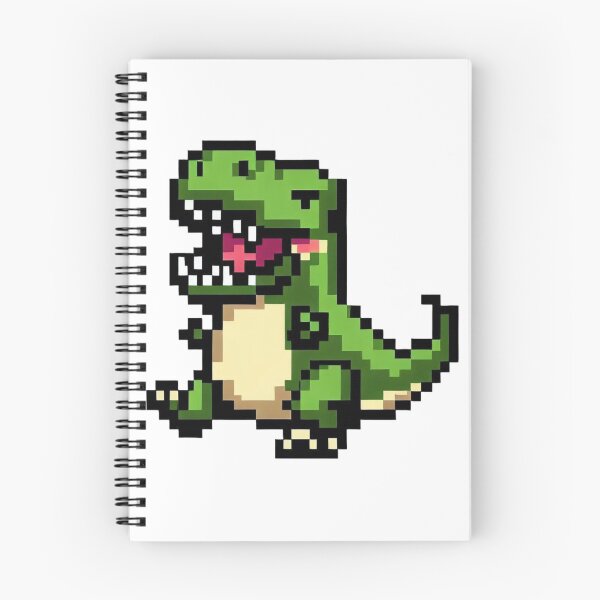 Item preview, Happy t-rex pixel art designed and sold by PexelBoi.