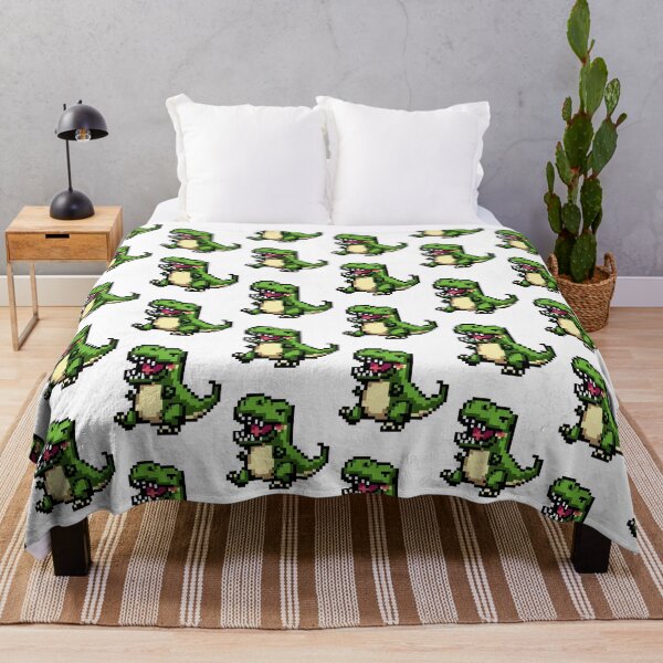 Item preview, Happy t-rex pixel art designed and sold by PexelBoi.