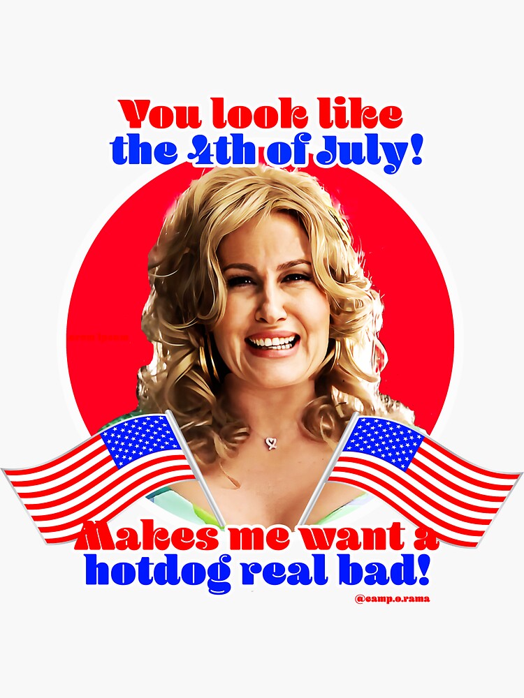 "You look like the 4th of July" Sticker for Sale by Camp-o-rama | Redbubble