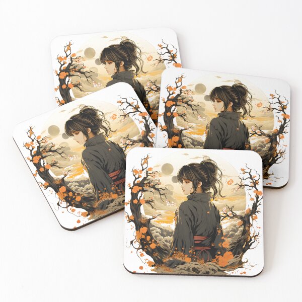Item preview, Japanese Girl Yellow-Black Design designed and sold by JapKo.