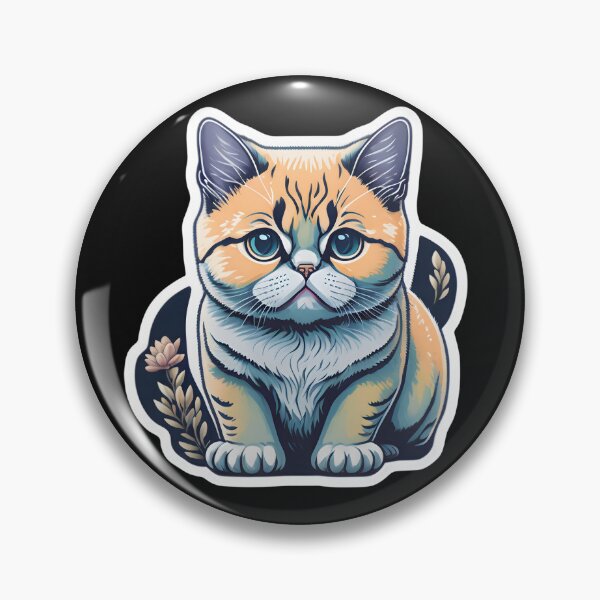 Artikelvorschau, Exotic Shorthair (Sticker and Print Out) entworfen und verkauft von Sir Elgin Ortiz.