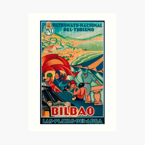 Bilbao Tourism Flyer Art Print