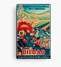 Bilbao Tourism Flyer Canvas Print