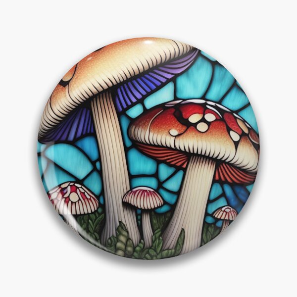 Item preview, Stained Glass Mushrooms 1 designed and sold by DBSR-LLC.