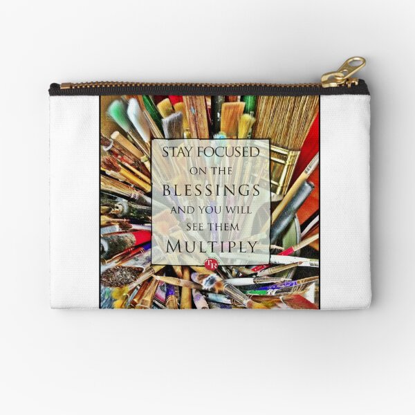 Stay Focused Zipper Pouch