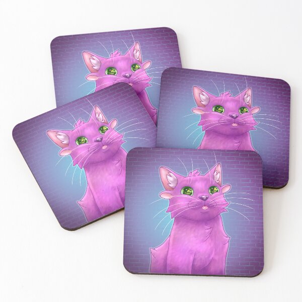 Item preview, purple fantasy cat designed and sold by laurentart02.