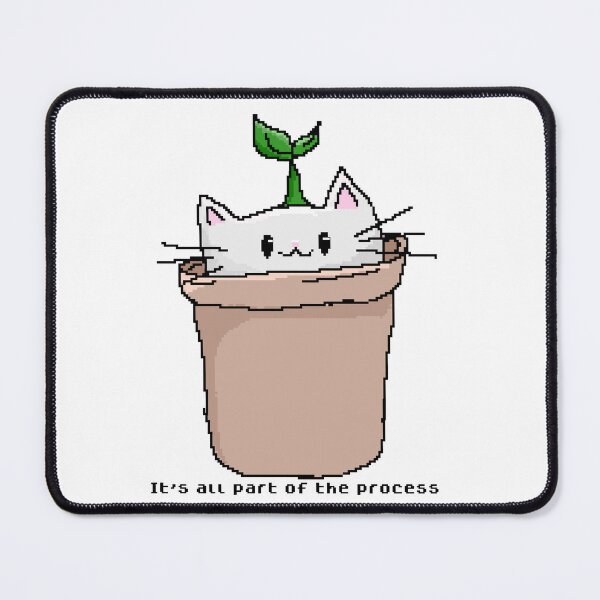 Item preview, Cat in a pixel pot designed and sold by Dianaacs.