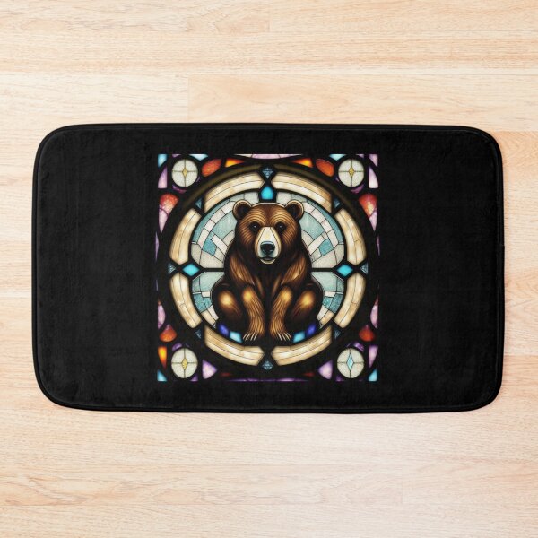 Item preview, Stained Glass Sitting Bear designed and sold by DBSR-LLC.