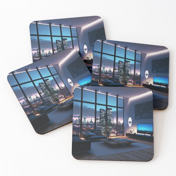 Item preview, Nighttime Luxury: Penthouse Living Room designed and sold by Visual Foundry.