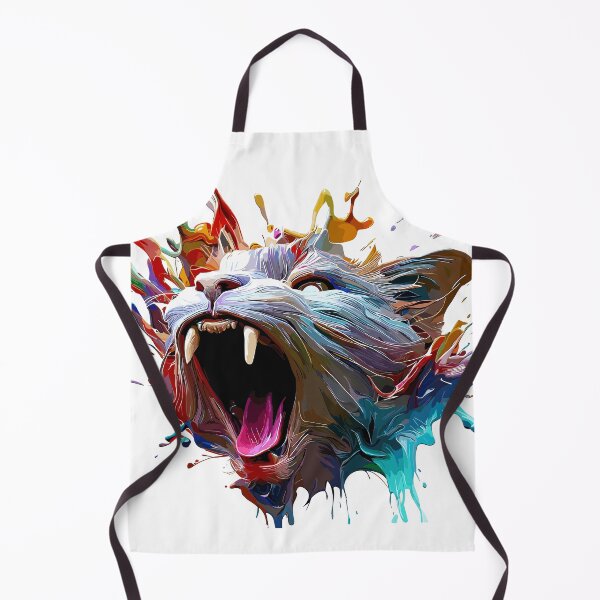 Item preview, Cat Face Colorful Illustration designed and sold by The Funscape Store.