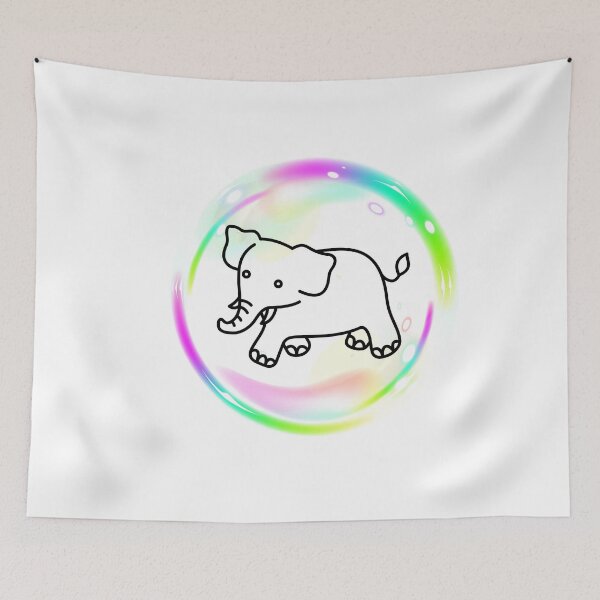 Item preview, Elephant Psychedelic illusion Ai art fungi art simple Music rock lgbt Mens Womens Kids Funny Nature Lovers  designed and sold by Martolina33.