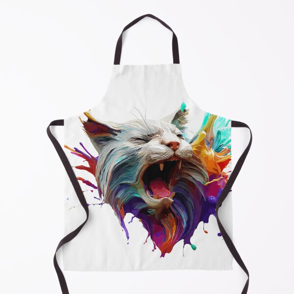Item preview, Cat Face Colorful Illustration designed and sold by The Funscape Store.