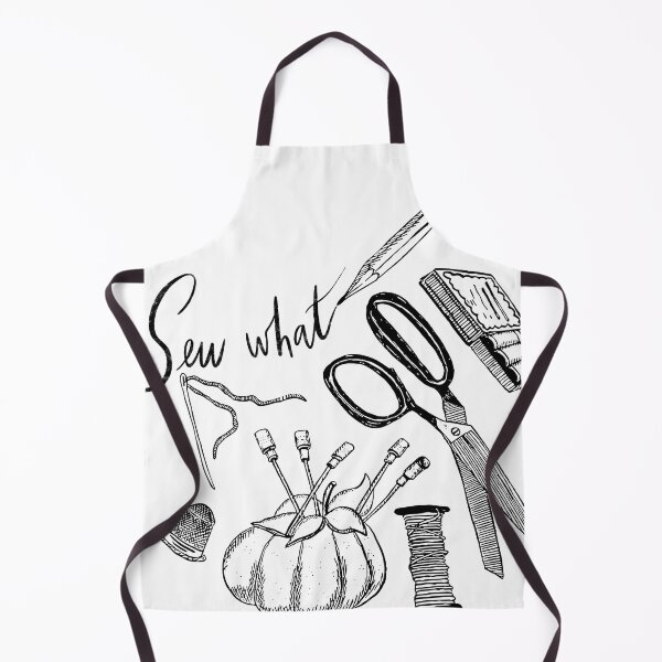 Item preview, “Sew What?” - needle & thread, scissors, pencils & more designed and sold by maddydoodlesoup.