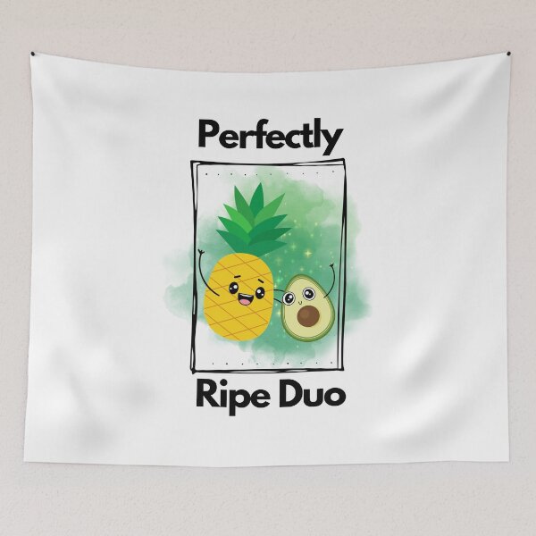 Item preview, Perfectly Ripe Duo: Avocado & Pineapple Cuties! designed and sold by Oldin.