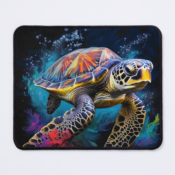 Item preview, Colorful turtle designed and sold by BloodRubyz.