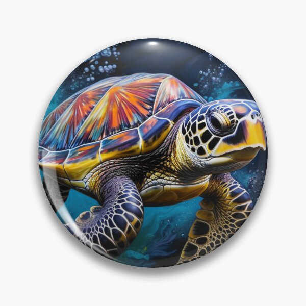 Item preview, Colorful turtle designed and sold by BloodRubyz.