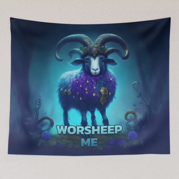 Item preview, Worsheep Me, Worshipping funny wordplay designed and sold by twisted-dot.