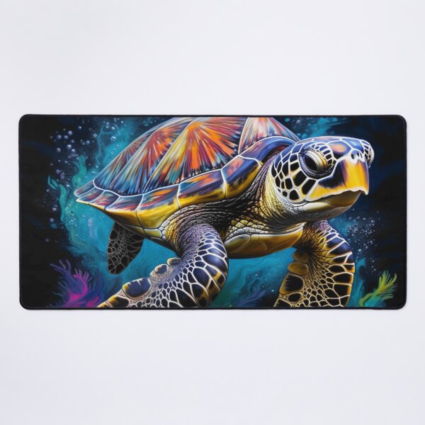 Item preview, Colorful turtle designed and sold by BloodRubyz.