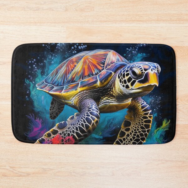 Item preview, Colorful turtle designed and sold by BloodRubyz.