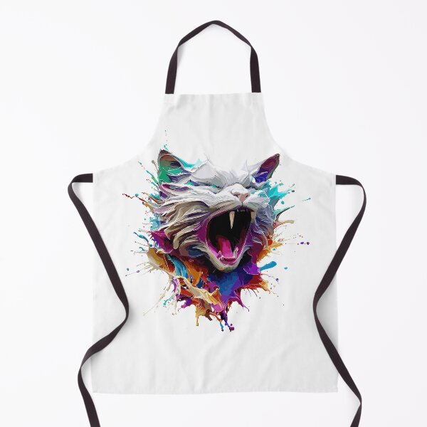 Item preview, Cat Face Colorful Illustration designed and sold by The Funscape Store.