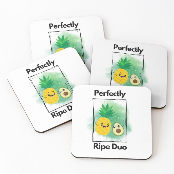 Item preview, Perfectly Ripe Duo: Avocado & Pineapple Cuties! designed and sold by Oldin.