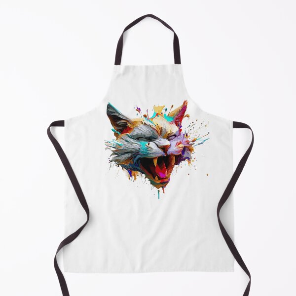 Item preview, Cat Face Colorful Illustration designed and sold by The Funscape Store.