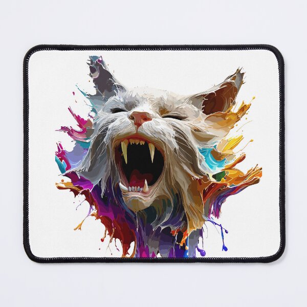 Item preview, Cat Face Colorful Illustration designed and sold by The Funscape Store.