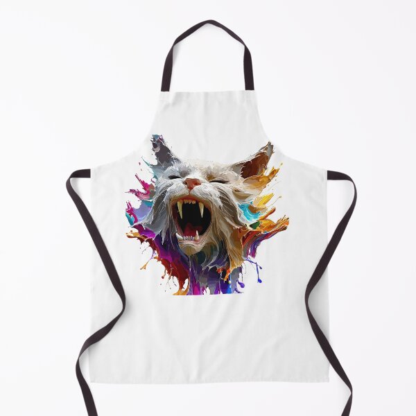 Item preview, Cat Face Colorful Illustration designed and sold by The Funscape Store.