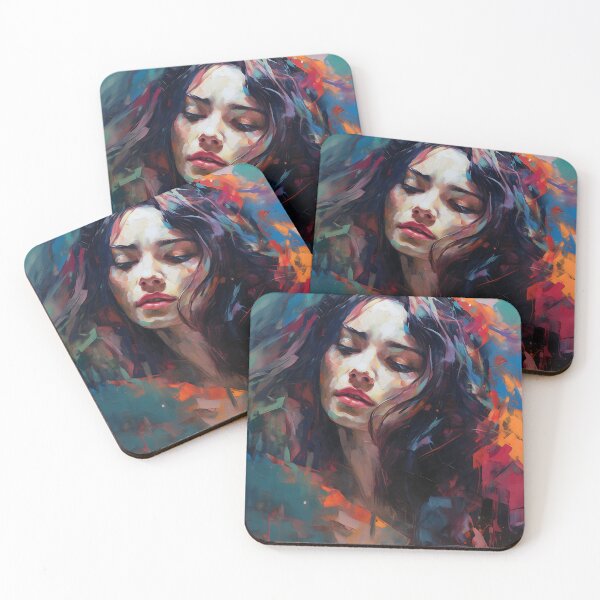 Item preview, Expressionist Portrait II: Intense and Dramatic Emotions Captured in Bold Brushstrokes and Contrasting Colors designed and sold by InsaneLEDP.