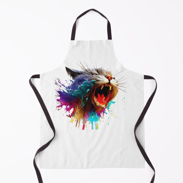 Item preview, Cat Face Colorful Illustration designed and sold by The Funscape Store.