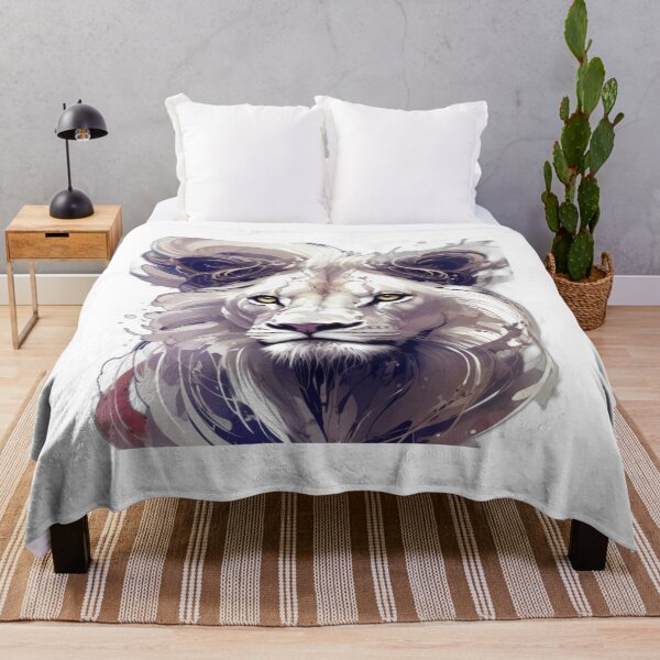 Item preview, albino lion king of the jungle designed and sold by CultureX.