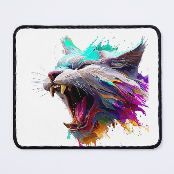 Item preview, Cat Face Colorful Illustration designed and sold by The Funscape Store.