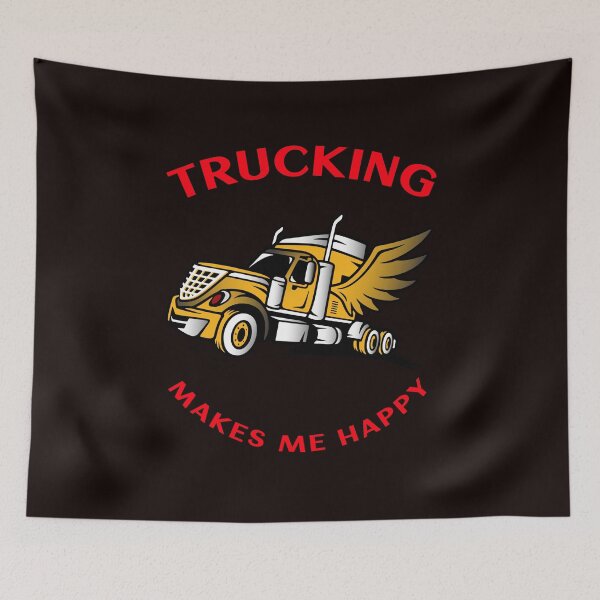 Item preview, Angel Trucker Trucking Makes Me Happy GR designed and sold by TeamsterLife.