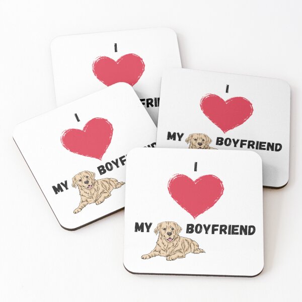 Item preview, I Heart Love My Golden Retriever Boyfriend designed and sold by gillys.