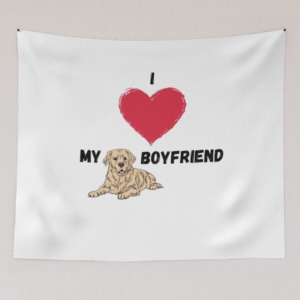 Item preview, I Heart Love My Golden Retriever Boyfriend designed and sold by gillys.