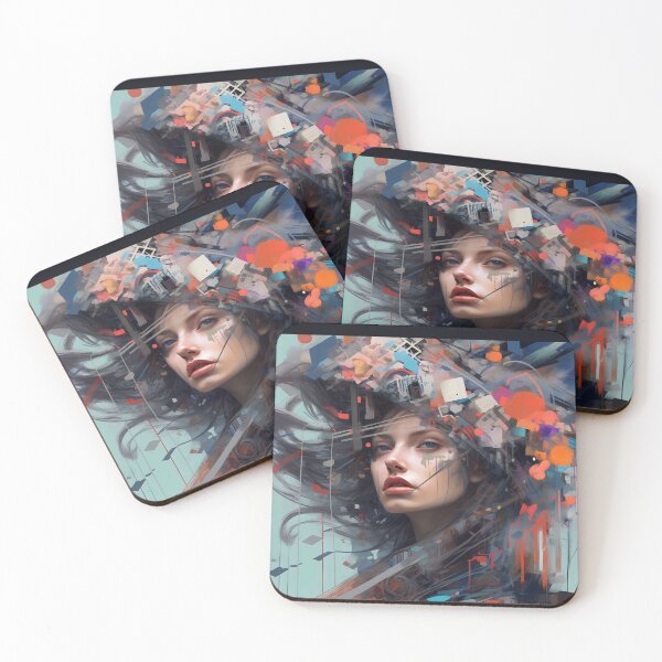 Item preview, Expressionist Portrait V: Intense and Dramatic Emotions Captured in Bold Brushstrokes and Contrasting Colors designed and sold by InsaneLEDP.