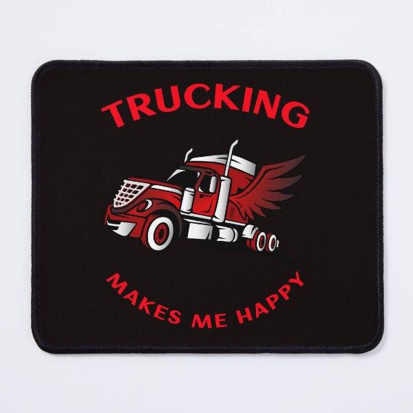 Item preview, Angel Trucker Trucking Makes Me Happy RR designed and sold by TeamsterLife.