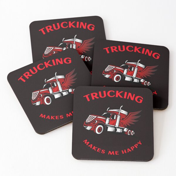 Item preview, Angel Trucker Trucking Makes Me Happy RR designed and sold by TeamsterLife.