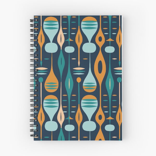 Item preview, The Blue Lounger: a Mid-Century Modern, retro textile pattern by DecoTiler designed and sold by DecoTiler.
